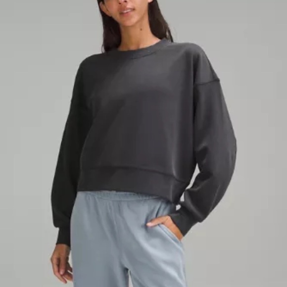 Lululemon Softstreme Oversized Cropped Crewneck Pullover - Picture 9 of 11